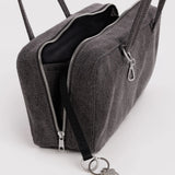 Denim Bowler Bag - Black Denim