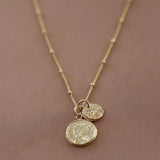 Coin Charm Necklace - Gold