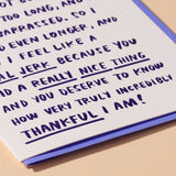 Belated Thank You Card
