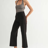 HR Cargo Pocket Wide Leg - Chocolate
