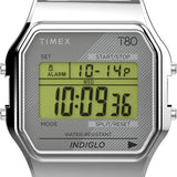 T80 34mm Bracelet Band Watch - Silver