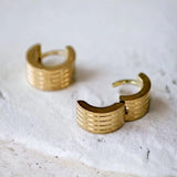 Mila Huggie Hoops - Gold