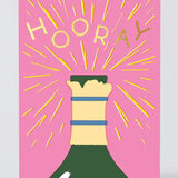 Hooray Champagne Card