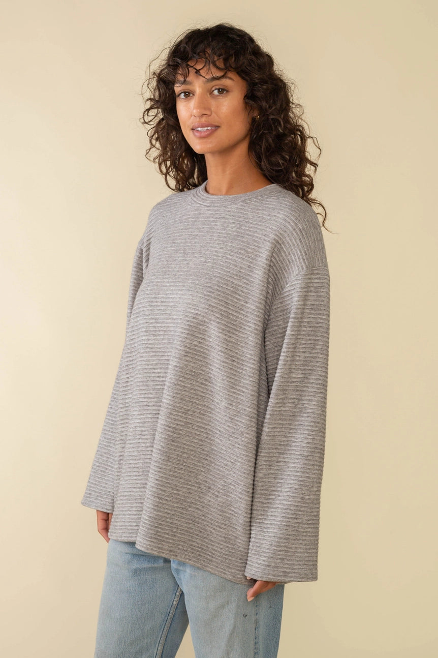 Jefferson Pullover Sweater - Heather Grey