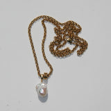 Rae Necklace - Gold / White