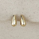 Shaped Hoop Earrings - Gold