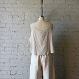 Marni Cotton Cropped Tank - Sand