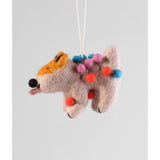 Felt Ornament - Christmas Lights Dog