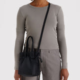 Nylon Drawstring Bag - Black