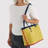Medium Nylon Reversible Tote - Navy Mix