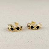 Infinity CZ Hoops - Black