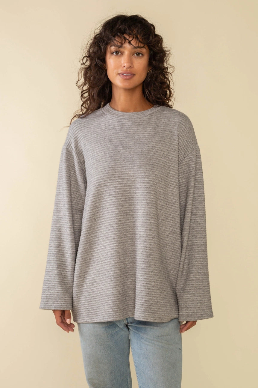 Jefferson Pullover Sweater - Heather Grey