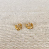 Tiny Wave Clicker Hoops - Gold