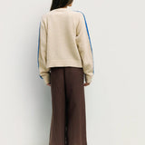 Reba Sweater - Cream / Blue