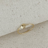 Flat Disc Ring - Gold
