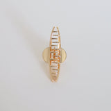 Luna Arc Metal Hair Claw - Gold