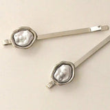 Freshwater Bobby Pin - Silver