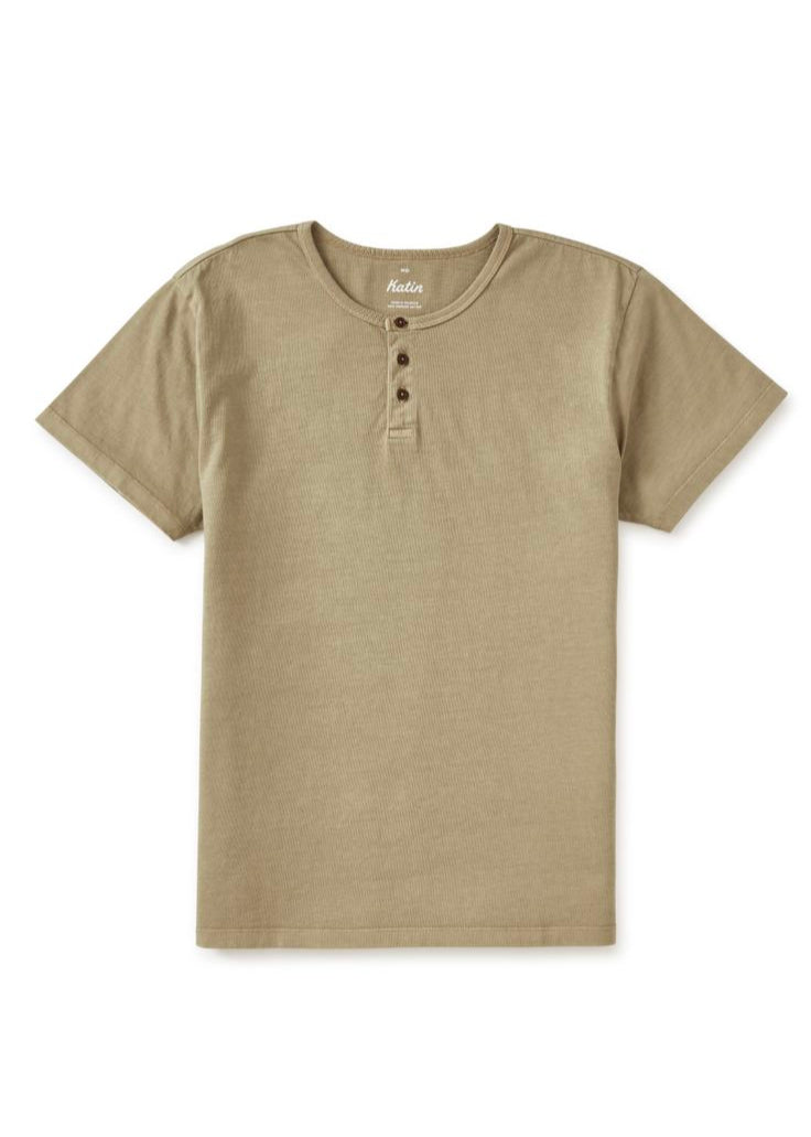 Mesa Henley Tee - Covert Green