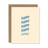 Happy X 4 Card