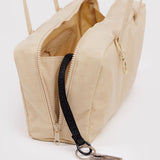 Nylon Bowler Bag - Custard