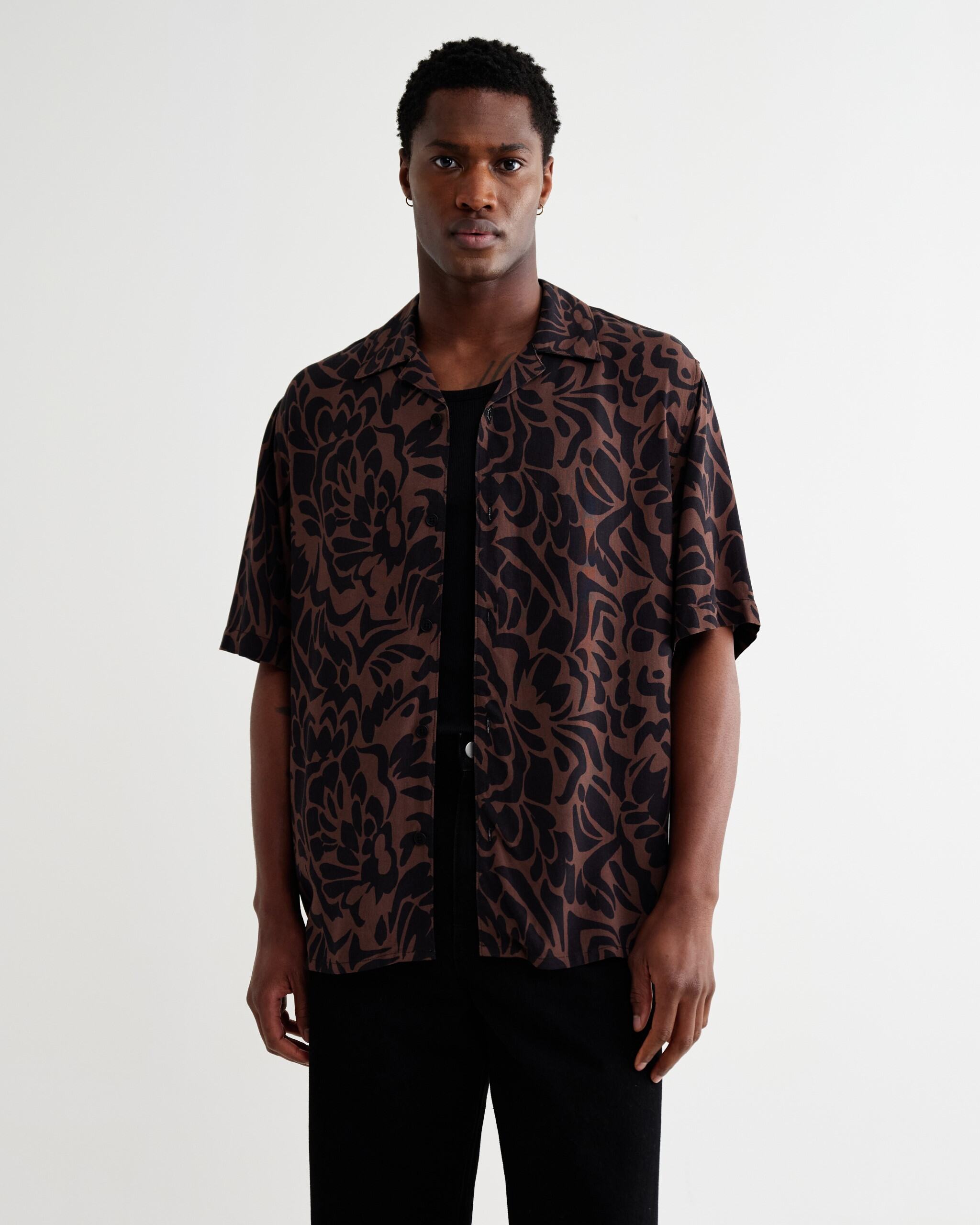 Didcot SS Shirt - Black / Brown