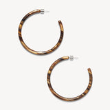 Large Hoops - Tigers Eye
