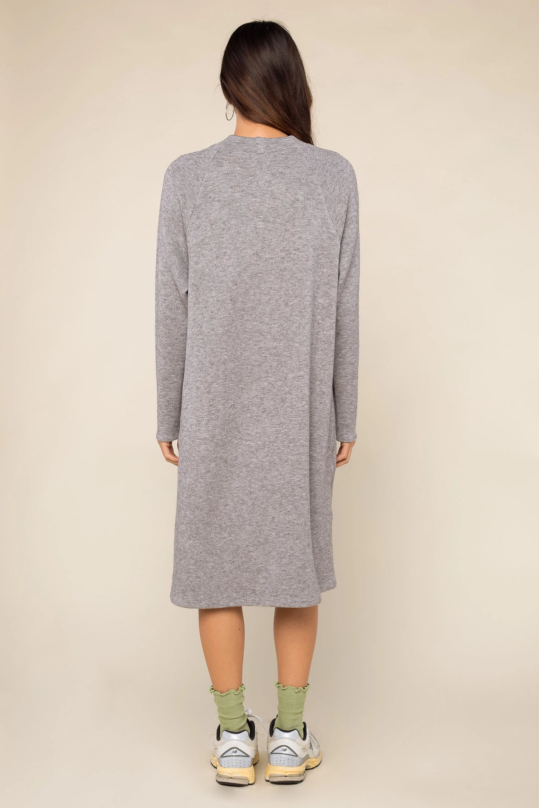 Brie Sweater Dress - Heather Grey