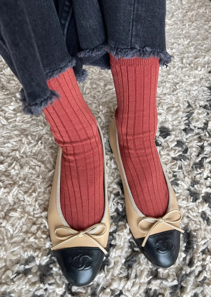 Her Socks - Terracotta