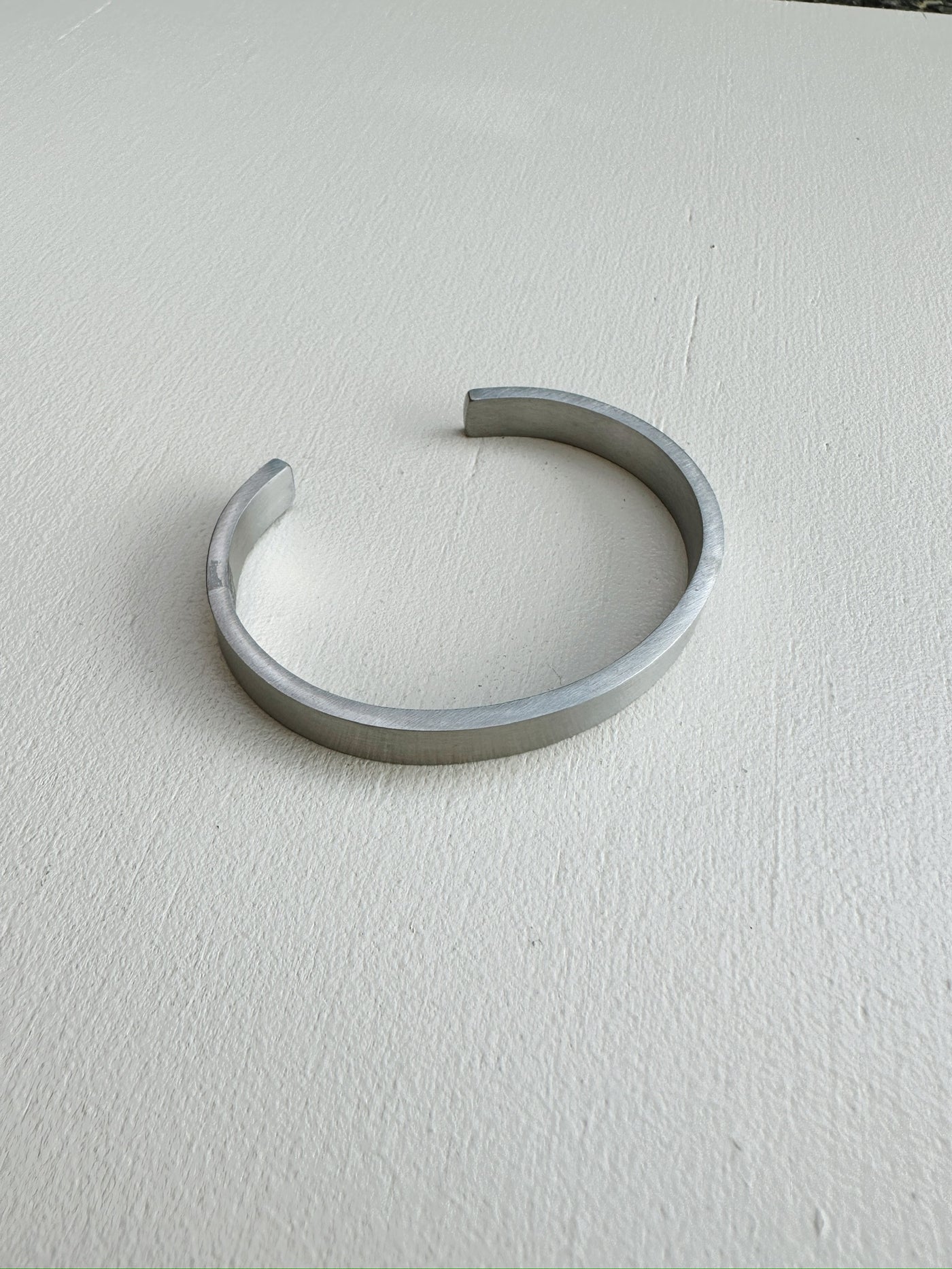 Wide Steel Cuff Bracelet