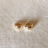 Polished Clicker Hoops - Gold
