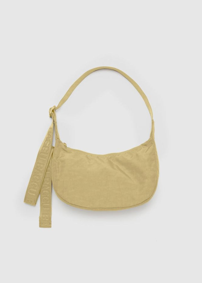 Small Nylon Crescent Bag - Butter