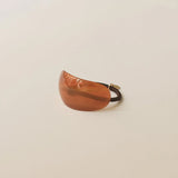 Curved Resin Hair Tie - Brown