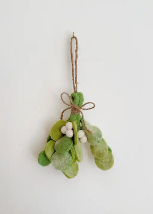 Mistletoe Felt Ornament