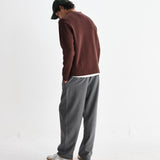 Carter Open Collar Polo - Brown