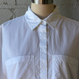 Harlie Cropped Shirt - Bright White