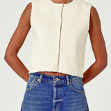 Pia Vest - Vintage White