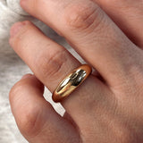 Mini Polished Dome Ring - Gold