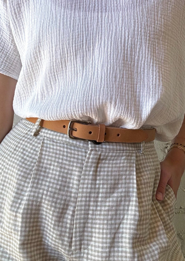 Leather Belt 1 - Saddle