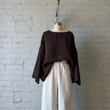 Robyn Tencel Top - Cocoa