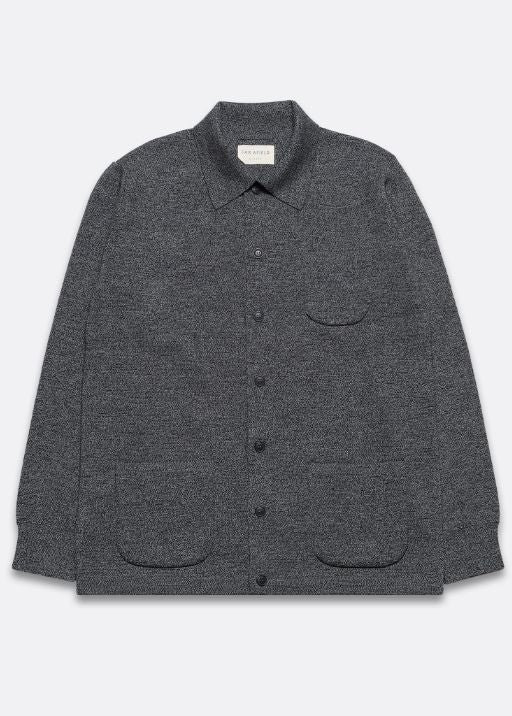 Station Cardigan - Melange Blue / Black