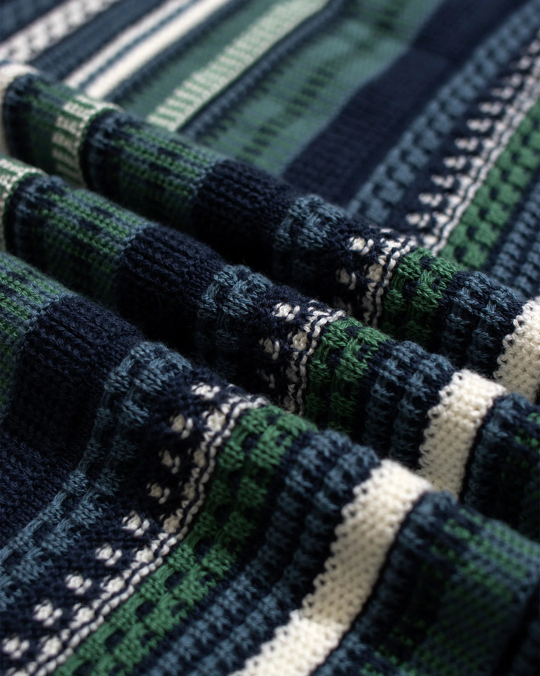 Newport Knitted Shirt - Blue / Green