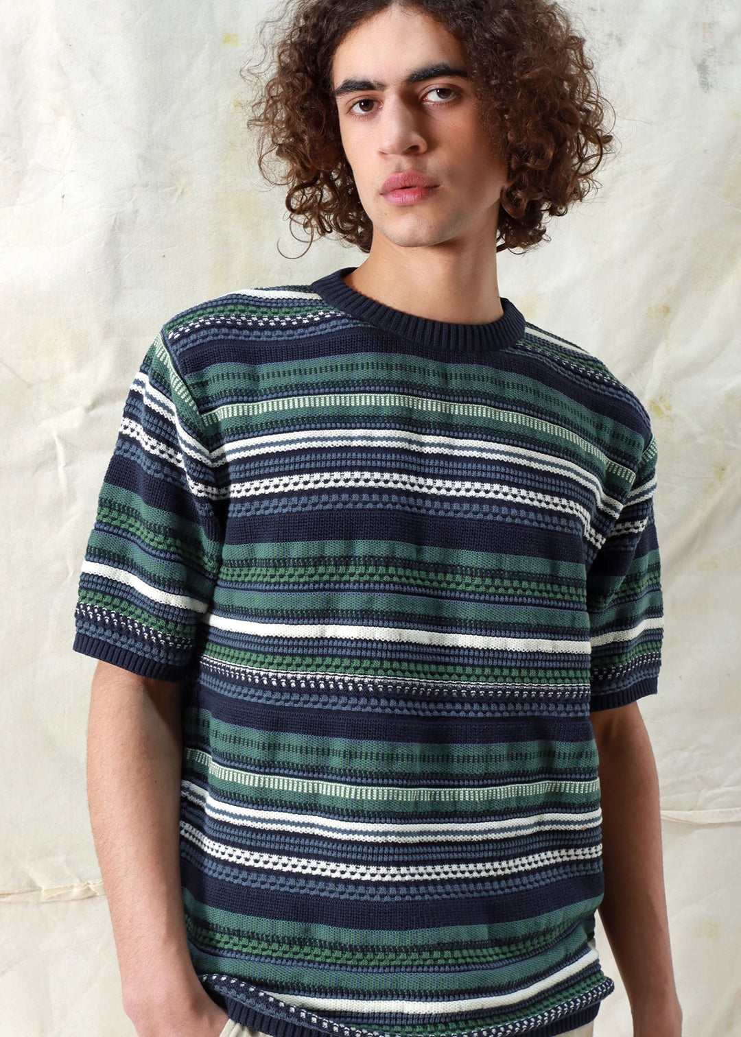 Newport Knitted Shirt - Blue / Green