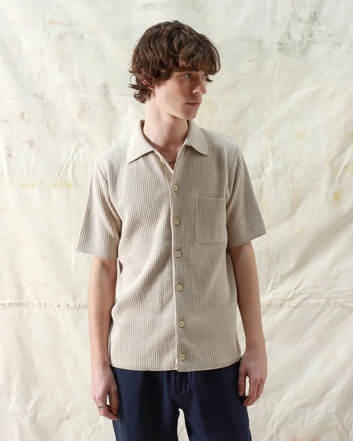 Heitor Knitted Shirt - Peyote Sand