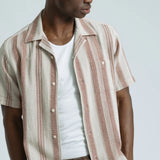 Selleck Shirt - Sand / Red