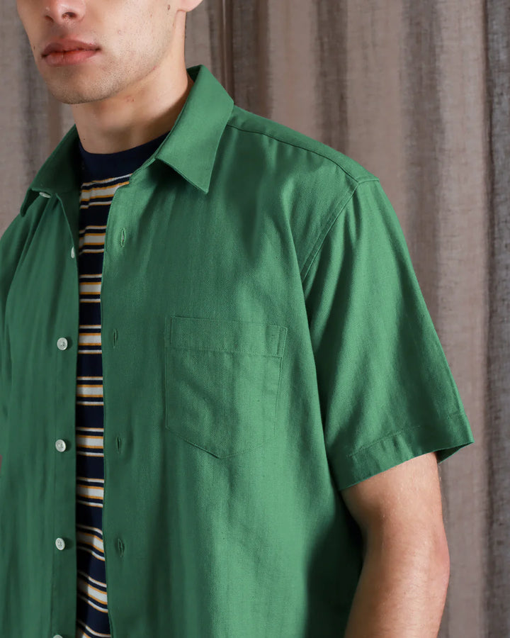 Classic S/S Shirt - Herringbone Twill