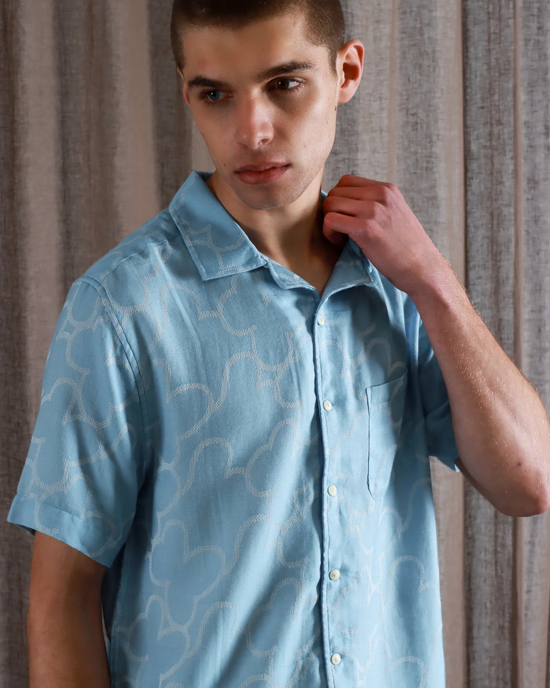 Stachio S/S Shirt - Allure Blue
