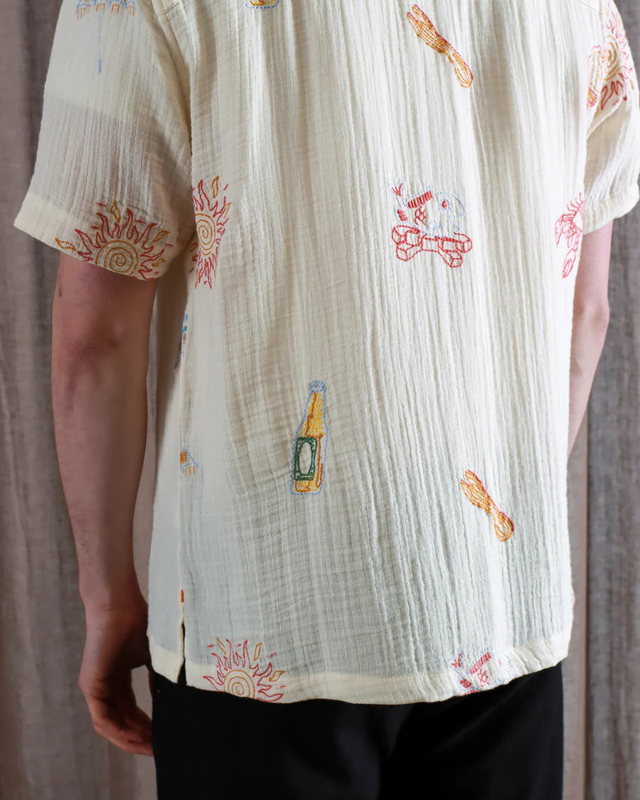 Stachio S/S Shirt - Menu Embroidery