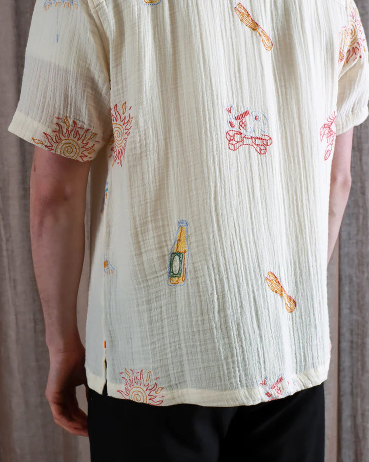 Stachio S/S Shirt - Menu Embroidery
