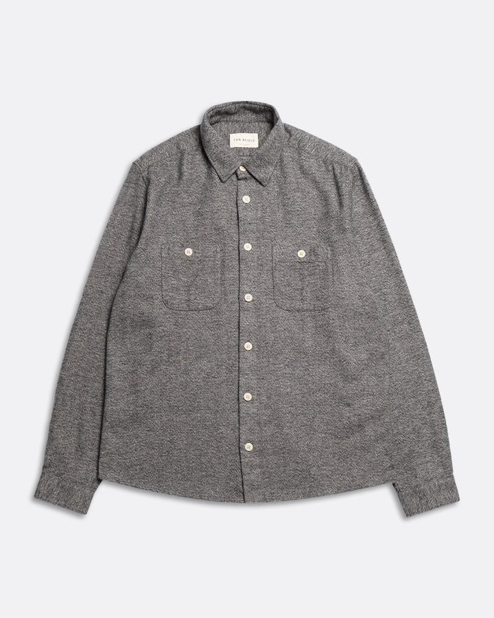 Patch Pocket Shirt - Cornstalk / Slate Brown