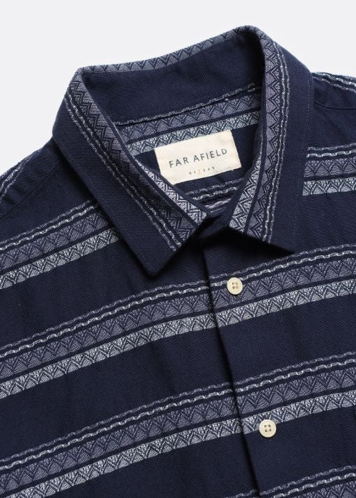 Classic Shirt Stripe - Navy Iris